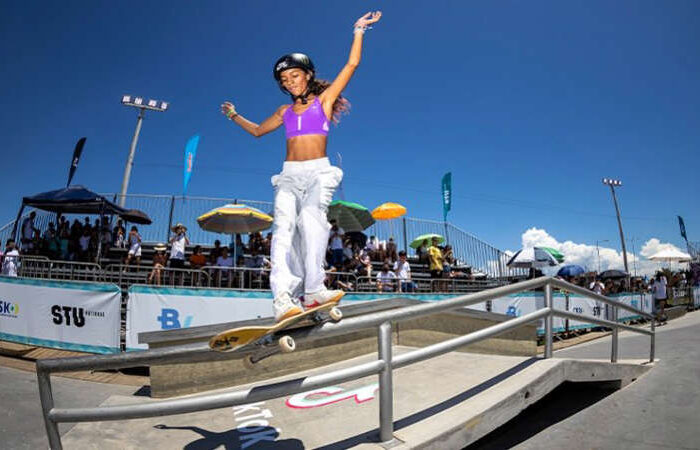 Rayssa Leal consegue manobra perfeita e é campeã feminina do STU Skate Street